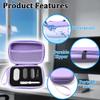 LeoTube Protective Case for PLAUD NotePin Voice Recorder - Custom Fit Foam Holds All Accessories, Waterproof & Shockproof (Case Only) (Purple) view 4