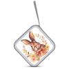 FodPand Bunny Rosette CD Case 40 Capacity CD Holder Organizer Portable Zipper DVD Collection Storage Bag Compact Cases Storage Binder Plastic Holder Disc Car Home Travel view 3