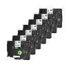 7PK 6/9/12/18/24mm TZ-231 Flexible Label Cable Tape for B-Other TZE-221 S131 FX631 621 for P-uch H110 E300 D210 Printers(7PK Black on White,18mm) view 1