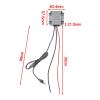 12V/24V to 30V 3.5A DC Step-Up Converter Cable with IP68 Waterproof for Starlink Mini view 4