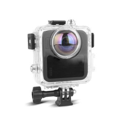 Go Pro MAX2 Dive Case, Waterproof Up to 50M/164FT Splash Prevention Housing, Underwater Dive Protective Shell for Go Pro MAX2 with Bracket Accessories