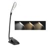 DONFAMDS LED USB Rechargeable Reading Clip Lamp Eye-Care Book Light Flexible Clip-On Reading Lamp for Students and Travel, Black view 3