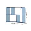 nU8kHd3 CD Storage Rack Vinyl Record Storage Rack Transparent Acrylic Bookcase Magazine Sofa Side Table(Pink) view 2