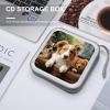 FekiLoot Cute Dogs Animal CD Case 40 Capacity DVD Case Holder Portable Zipper CD Cases Holder Large Storage Disc Wallet Bag Hard Plastic DVD Cases for Car Home Travel view 4