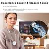 Holdsound TV Headphones Wireless for Seniors, Neckband Wireless Headphones for TV with USB Transmitter, 15hrs Playtime, No Audio Delay, Enhanced Volume, Cream view 2