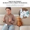 Holdsound TV Headphones Wireless for Seniors, Neckband Wireless Headphones for TV with USB Transmitter, 15hrs Playtime, No Audio Delay, Enhanced Volume, Cream view 4