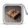 FekiLoot Brown Gift Box CD Case 40 Capacity DVD Case Holder Portable Zipper CD Cases Holder Large Storage Disc Wallet Bag Hard Plastic DVD Cases for Car Home Travel view 1