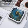 FekiLoot Cute Animal CD Case 40 Capacity DVD Case Holder Portable Zipper CD Cases Holder Large Storage Disc Wallet Bag Hard Plastic DVD Cases for Car Home Travel view 4