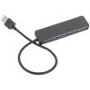 BESPORTBLE USB 3.0 Hub 4 Ports Data Splitter Portable USB Expansion Adapter for Laptop Notebook PC Black 25Cm Cable view 1