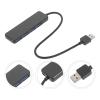 BESPORTBLE USB 3.0 Hub 4 Ports Data Splitter Portable USB Expansion Adapter for Laptop Notebook PC Black 25Cm Cable view 3