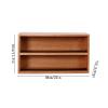 nU8kHd3 CD Storage Rack Double Decker Wooden CD Record Rack Tabletop Albums Display Shelf view 2