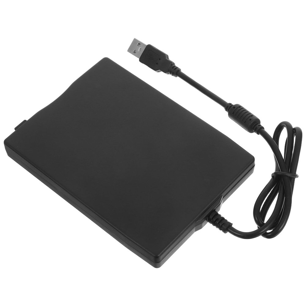BESPORTBLE USB External Floppy Disk Drive Portable 3.5-Inch Floppy Disk Reader Adapter for Laptop and Desktop Computers Compatible with Multiple Systems
