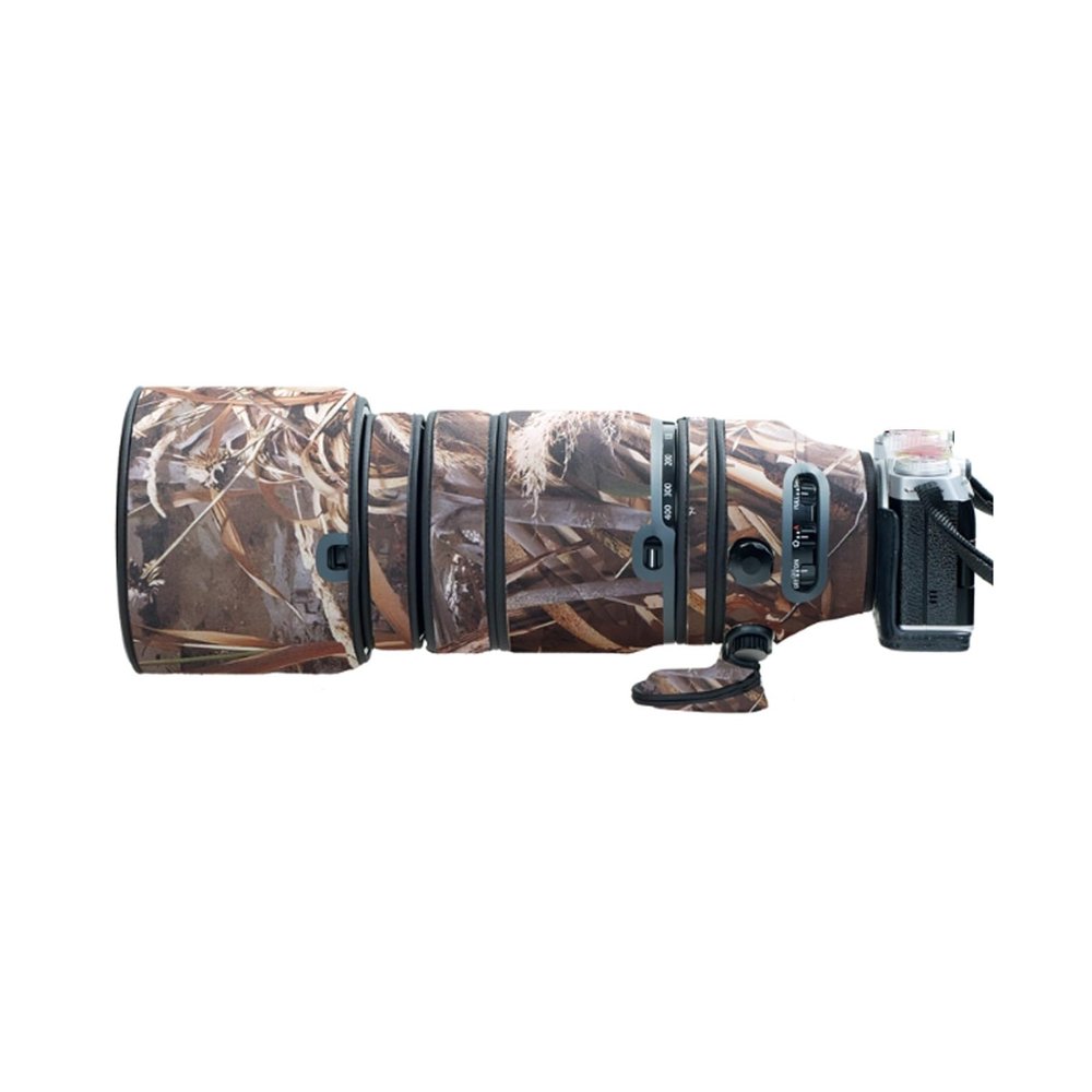 COMEOXO Lens Cover for Fujinon XF 100-400mm F/4.5-5.6 Camouflage Camera Lens Protection Sleeve (Color #Withered Grass Camouflage - Waterproof) Rain Cover