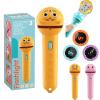 3 Slide Films Projection Torch Light Toy-24 Random Patterns, Kids Christmas Projector Flashlights, Torch Projector Flashlight for Kid,Creative Story Beam Fun Entertainment Gift (Orange) view 1