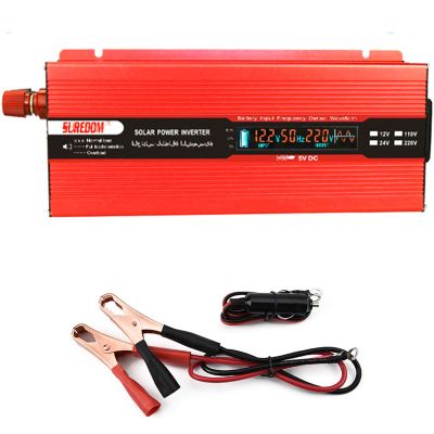 1000W Inverter 12V to 110V Converter Solar Invertor Car Power Inverter with AC Outlets and USB Port for Laptope Emergency Storm and Outage 12Vto110V(12Vto230V)