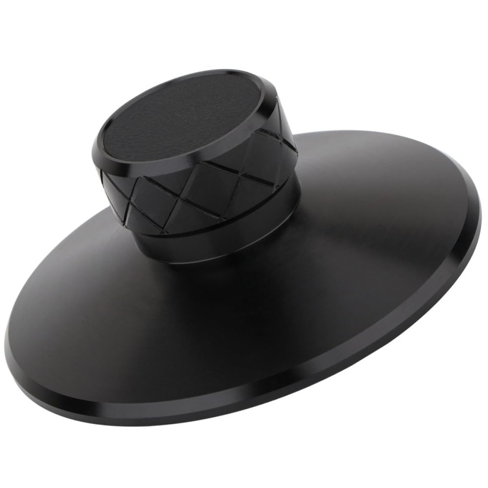 Kisangel Record Weight Disc Stabilizer for Vinyl Turntable, Aluminum Magnesium Alloy Clamp, Black Vinyl Record Vibration Reducer for Audio Enthusiasts