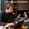 Monster N-Tune mini 02 Noise Cancelling Headphone, Over Ear Headphones Wireless Foldable Design, 50H Playtime Wireless Headphones, Bluetooth 6.0, Adjustable and Comfortable for Travel, Black view 3