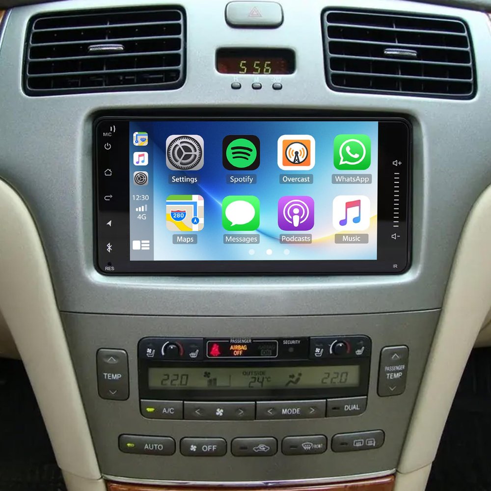 2+32G Car Stereo for Lexus ES330 2004-2006 with Wireless CarPlay Android Auto, 7 inch Android 13 Touchscreen Display Radio Player Audio Receiver Head Unit with GPS Navi FM Split Screen Bluetooth