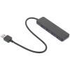 BESPORTBLE USB 3.0 Hub 4-Port Data Docking Station with 25Cm Cable for Laptop and Desktop, Multifunction USB Hub Dock Holder in Black, Computer Accessories for Fast Data Transfer view 1