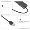 BESPORTBLE USB 3.0 Hub 4-Port Data Docking Station with 25Cm Cable for Laptop and Desktop, Multifunction USB Hub Dock Holder in Black, Computer Accessories for Fast Data Transfer view 3