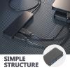 BESPORTBLE USB 3.0 Hub 4-Port Data Docking Station with 25Cm Cable for Laptop and Desktop, Multifunction USB Hub Dock Holder in Black, Computer Accessories for Fast Data Transfer view 4