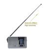 EWUROI Portable Mini Radio Band AM FM Pocket Pointer Antenna Jack Built-in Speaker view 2