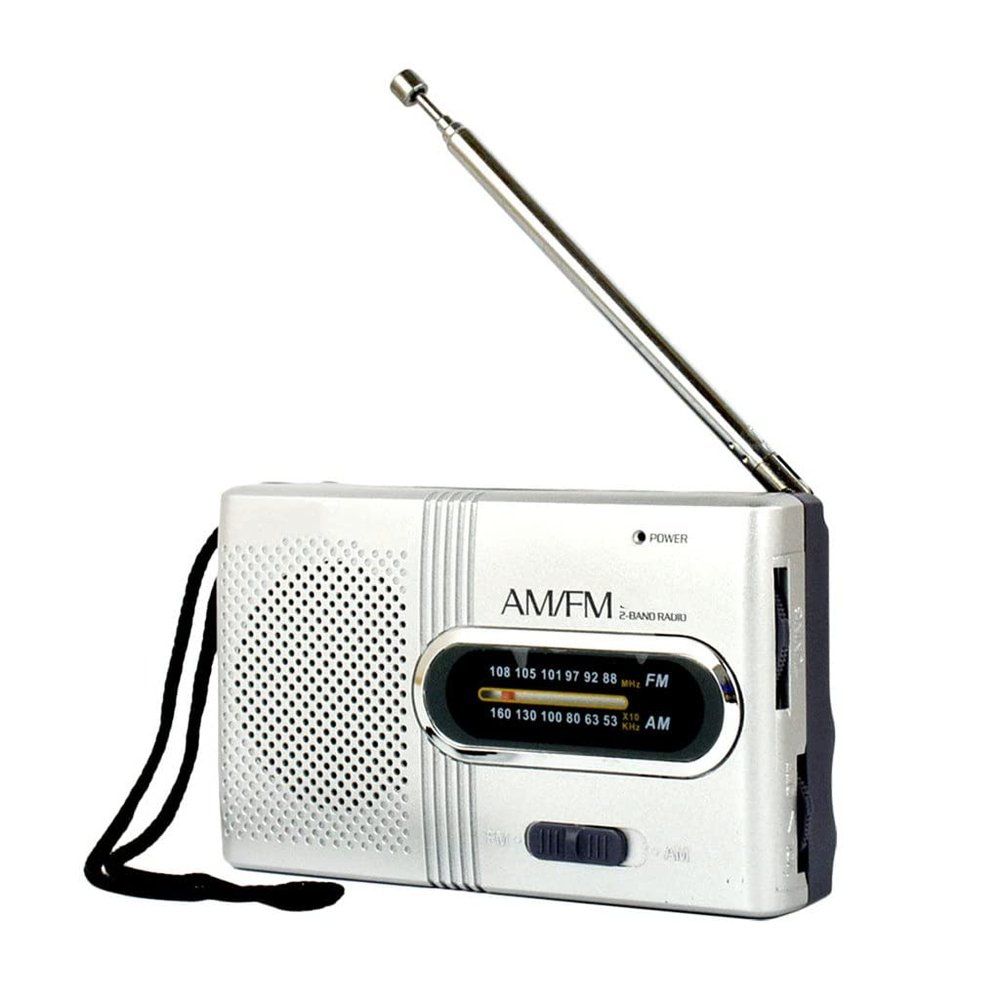 EWUROI Portable Mini Radio Band Music Player Speaker Telescopic Antenna Outdoor Stereo