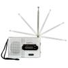 EWUROI Portable Mini Radio Band Music Player Speaker Telescopic Antenna Outdoor Stereo view 2