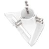 Pipe Adapter for Mini Secure Fixation Weatherproof Roof Mount Pole Adapter with Hex Wrench ABS Plastic for Outdoor Security Camera Installation view 2