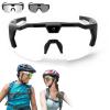 4K HD POV Sports Glasses with Camera, for Smart Camera Glasses for Action Sports, HD Video Recording Glasses (Transparent to Black Lenses,128G) view 1