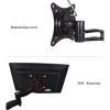 Adjustable Dual Monitor Wall Mount Stand with Keyboard Tray Fits 15'' 27'' Screens Sit Stand Workstation w/Foldable Arm Ideal for Home Office (450mm) view 4
