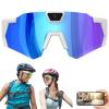 4K HD POV Sports Glasses with Camera, for Smart Camera Glasses for Action Sports, HD Video Recording Glasses (Ice Blue Lenses,32G) view 1