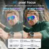 padom AI Smart Glasses with Camera 4K, 8MP HD Video Recording Glasses with Camera, Built-in Storage(No SD Card Needed), Wearable Tech Bluetooth Sunglasses for Outdoor Sports Cycling/Skiing/Baseball view 4