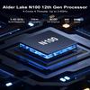 JOVCOR Fanless Mini PC, Industrial Computer N100, Fanless PC Windows 11 Pro, 8GB RAM 256GB NVME SSD, 4K Dual Display, for Industrial Applications view 2