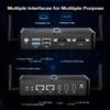 JOVCOR Fanless Mini PC, Industrial Computer N100, Fanless PC Windows 11 Pro, 8GB RAM 256GB NVME SSD, 4K Dual Display, for Industrial Applications view 4