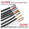 1pcs 10M UL2464 Sheathed Wire 28AWG Channel Audio Line 2-10 Cores Insulated Copper Signal Control Cable(28AWG 5 Cores) view 2