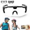 4K HD POV Sports Glasses with Camera, for Smart Camera Glasses for Action Sports, HD Video Recording Glasses (Transparent to Black Lenses,64G) view 1