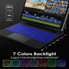 7 Colors Backlit Magnetic Keyboard Case for iPad Air 11 inch M3 2025/ M2 2024/ iPad Air 5th/4th Gen 10.9", Keyboard Case for iPad Pro 11"(4th/3rd/2nd/1st Gen), Trackpad, Floating Stand,Digital Display view 3