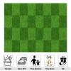 10x5ft Green Grass Photo Backdrop,Football Field of Greens Photography Background for Boy Birthday Party and Events Decoration view 2