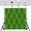 10x5ft Green Grass Photo Backdrop,Football Field of Greens Photography Background for Boy Birthday Party and Events Decoration view 4