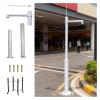 Assembled Security Camera Stand Easy Install, Detachable Solar Panels/Camera Mounting Bracket Pole, Surveillance Cameras Holder Column 7 10 16 20ft(White-A,H-4m/13.1') view 1
