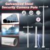 Heavy-Duty Waterproof Antirust Ground Pole for Farms/School/Intersections/Tourist Sites, Outdoor Universal Security Camera Extension Rod with Suspended Bracket(6 m/19.7 ft) view 3