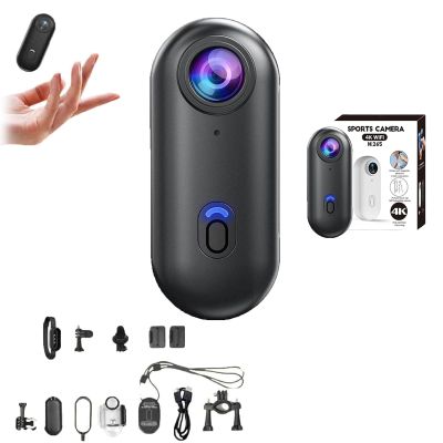 Aytdhfrn 4k Waterproof Camera, Wearable Action Body Camera, Body Cameras Magnetic Hands Free for Motorcycle, earable Recording for Vlogging, Cycling, Diving with Audio, Video (4K Black)