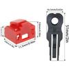 Heyous 12PCS RJ45 Network Port Lock with Key Anti Dust Protector Cover Suitable for Laptop Router Switches view 2