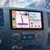 4+64G Car Stereo for Chevy Silverado 1500 2500 2007-2014 Head Unit with Carplay Android Auto GPS Android 14 10 inch Touch Screen Bluetooth WiFi FM RDS Radio Split Screen SWC Mirror Link Camera view 1