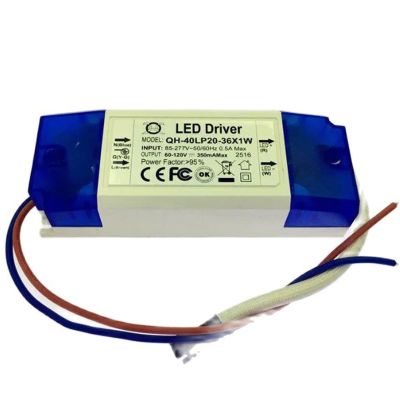 VRTLYJU Led Power Supply 20-36W DC60-120V 350mA Adapter AC90-277V to Led Driver 60-120v for Led Down Light