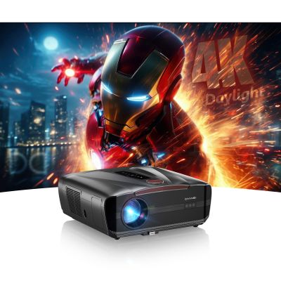 2026 Upgraded Daylight 4K Projector 2400ANSI, with Auto Lens Cap, Tof Autofocus, HDMI eARC CEC, 40W Speakers, Smart Home Cinema Daytime Projectors with AI MOVIN 2.0 OS, HDR10+,WiFi 6, Bluetooth, USB