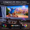 2026 Upgraded Daylight 4K Projector 2400ANSI, with Auto Lens Cap, Tof Autofocus, HDMI eARC CEC, 40W Speakers, Smart Home Cinema Daytime Projectors with AI MOVIN 2.0 OS, HDR10+,WiFi 6, Bluetooth, USB view 4