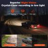 2026 Upgraded Dash Cam Pro 4K Wireless Car Dashcam Front Rear, Mirror Dash Cam Front and Rear, GPS, 256gb Card, 5.8ghz WiFi,Night Vsion & Parking Mode (128g) view 4