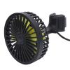 Gucagle Car Rear Seat Fan USB Powered Portable Vehicle Cooling Fan with 3 Wind Speed Adjustable 360 Degree Rotatable Quiet Design for Cars SUVs Motorhomes Trucks ABS PP Material 1.8m Wire view 2